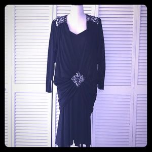 Vintage Draped Elegant Dress.